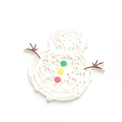 PORTACALIENTES MUÑECO DE NIEVE